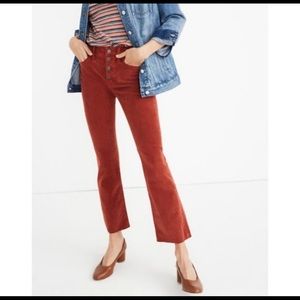 Madewell Cali Demi Boot Corduroy button fl…